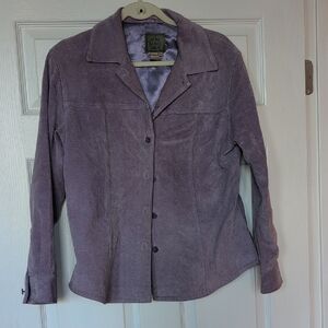 Ami Lavender Leather Jacket